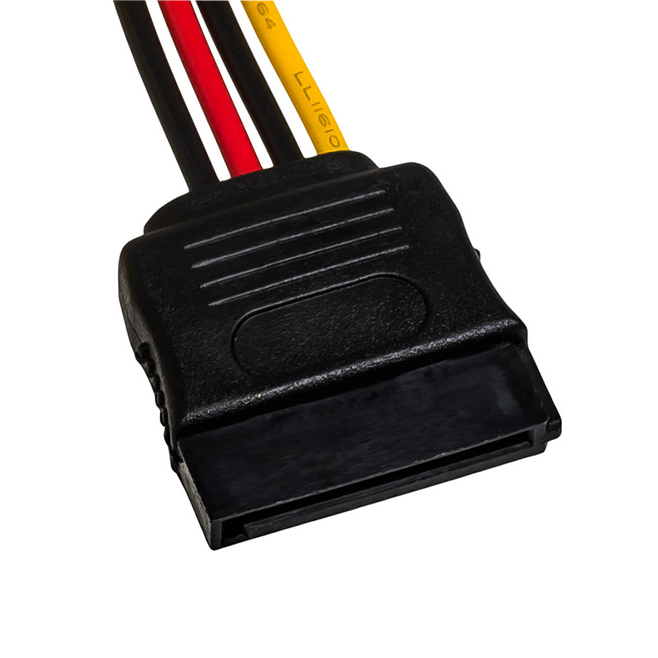 Black SATA connector with cables