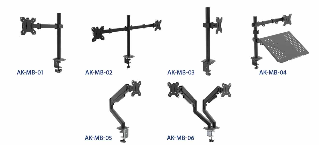All Akyga monitor and laptop bracket models