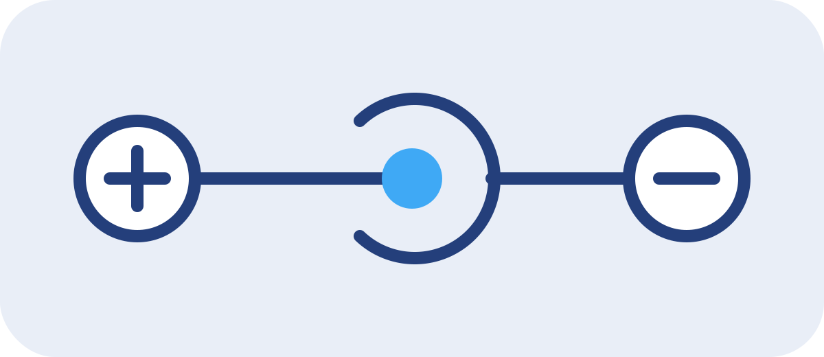 DC power supply polarity symbol &ndash; positive centre