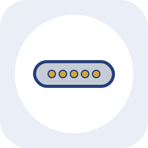 Magnetic laptop charging connector
