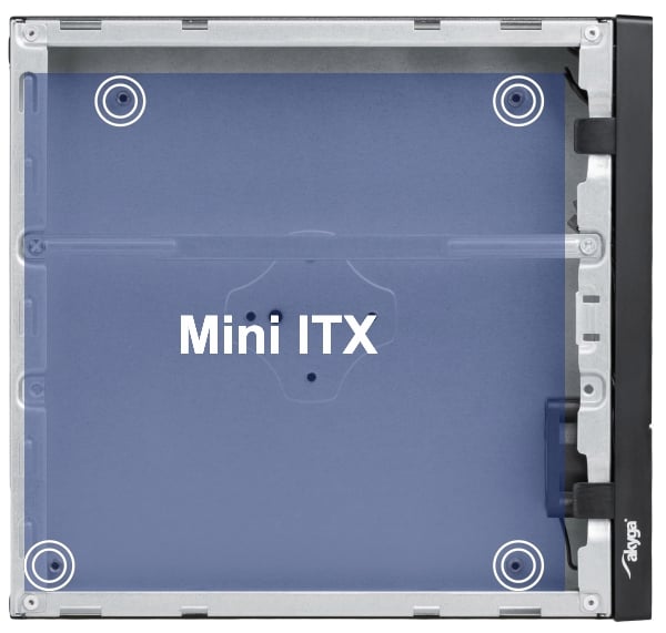 Mini caja ordenador phoenix thin mini itx 1 litro 50x187x207mm. oem  sobremesa 3 x usb 2.0 sd incluye soporte vesa para colgar en - PC Montajes