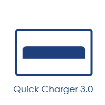 Grafika złącza USB-A z funkcją Quick Charge 3.0