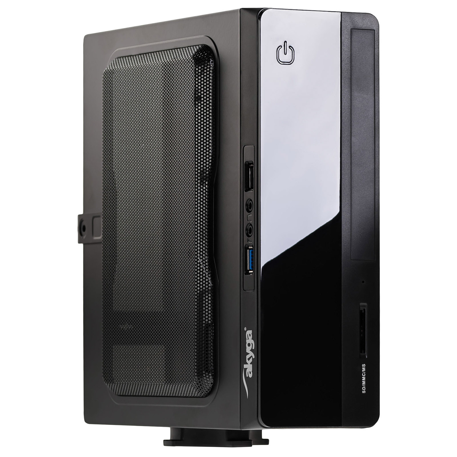Skříň mini ITX AK-101-01BK VESA + 150W zdroj napájení