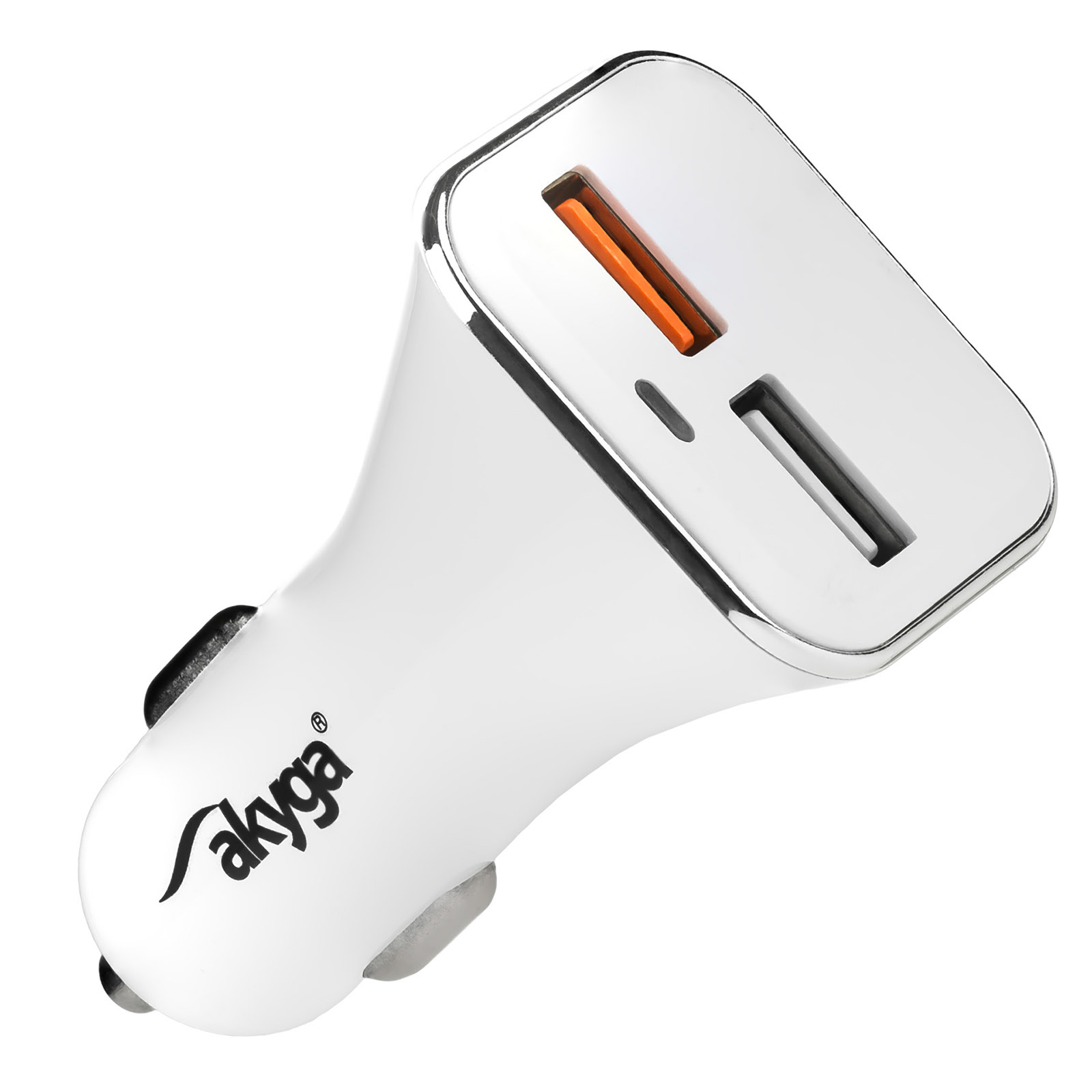 Main image USB Car Charger AK-CH-08 2x USB-A 5-12V / max. 3A 18W Quick Charge 3.0