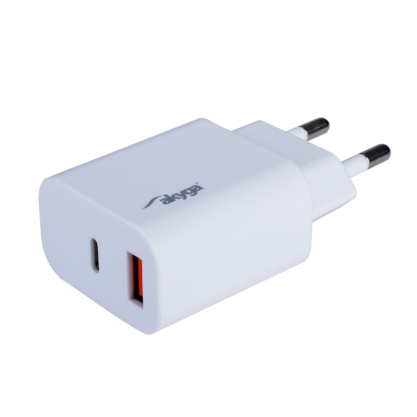 Main image USB Charger AK-CH-12 USB-A + USB-C PD 5-12V / max. 3A 18W Quick Charge 3.0