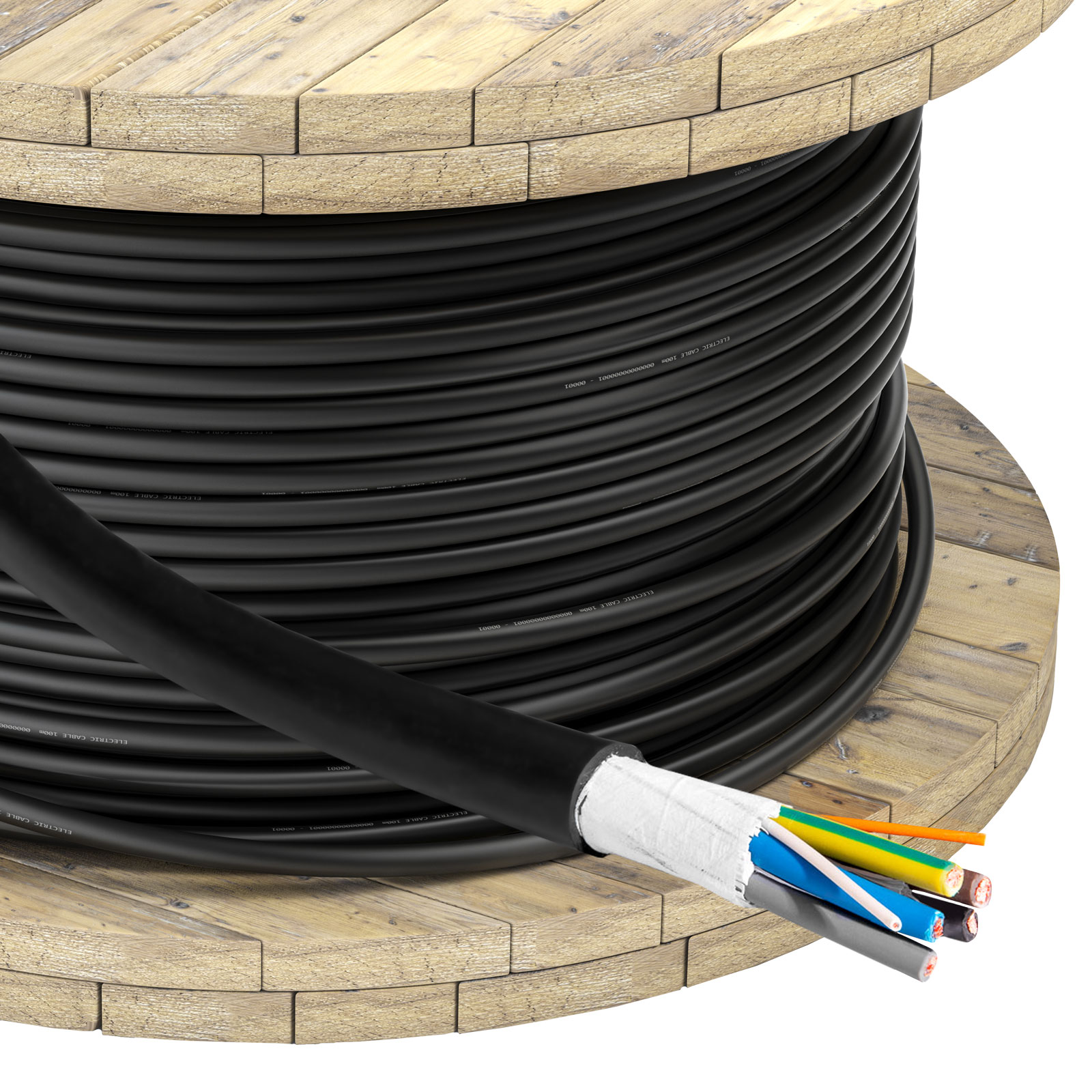 Main image EV Power Cable Akyga AK-SC-E12 CU 5x6mm² + 2x0.5mm² 3-phases 32A 450/750V per meter