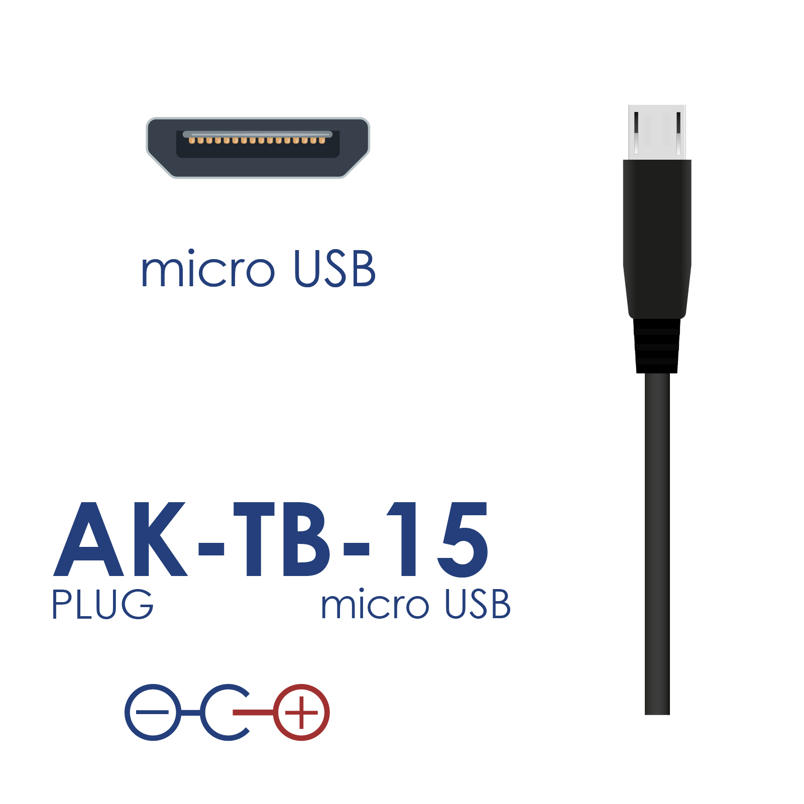 Napájecí adaptér AK-TB-15 5V / 3A 15W micro USB