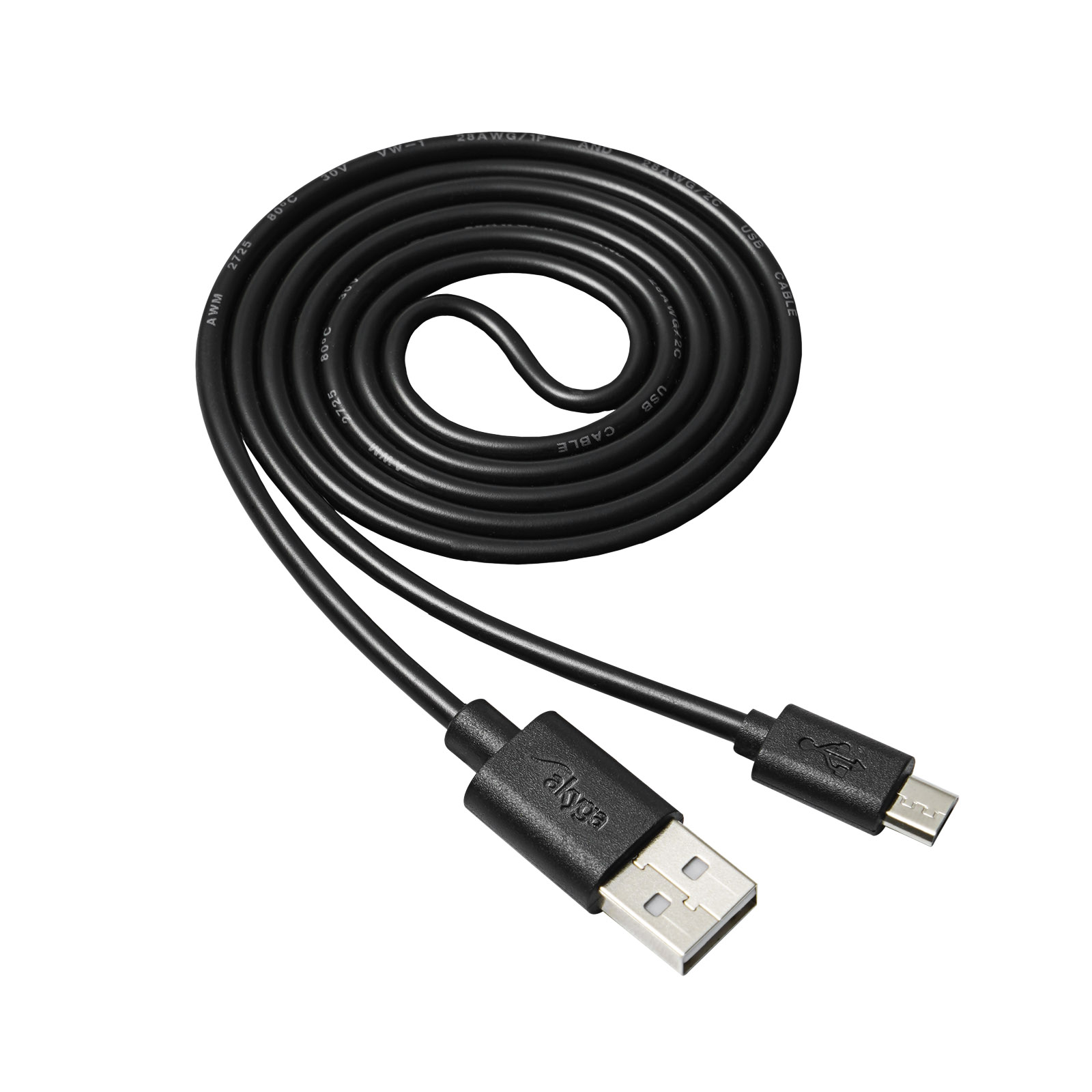 Main image Cable USB A / USB Micro B 1m AK-USB-21
