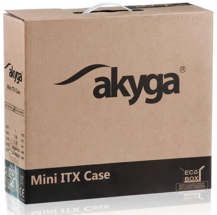 Mini ITX Case AK-730-01BK + 200W ITX power supply