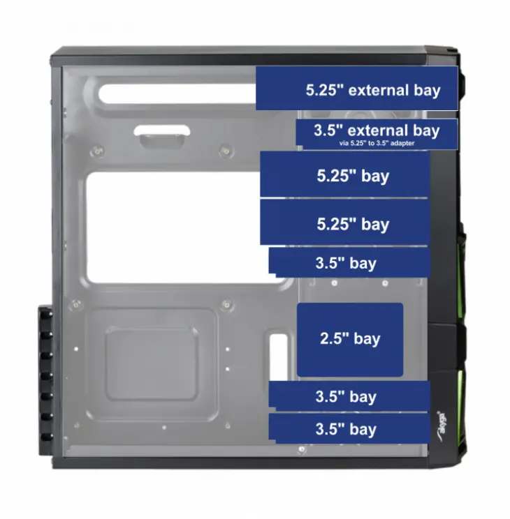 Triple 5 25 To 120mm Fan Base Open Tray Drive Bay Bracket 3 Slot Mod Pc Filler Ebay