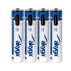 Li-Ion Battery AAA LR03 USB-C Akyga AK-BC-07 1.5V / 435mAh 4pcs