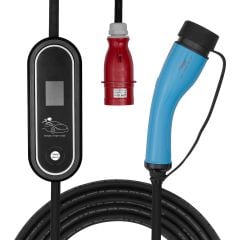 Electric car charger AK-EC-22 CEE 5pin / Type2 LCD 3-phases 32A 22kW 5m