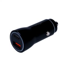 USB Car Charger AK-CH-16 USB-A + USB-C PD 5-12V / max. 3A 36W Quick Charge 3.0