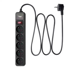 Surge Protector AK-SP-05B 5 Sockets 3 m