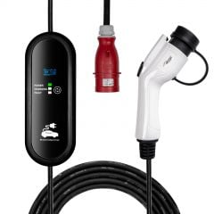 Electric car charger AK-EC-24 CEE 5pin / GB/T LCD 3-phases 32A 22kW 5m