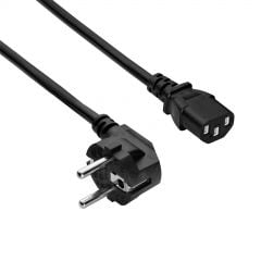 PC Power Cord CEE 7/7 / IEC C13 AK-PC-106A CCA 3x0.75mm² 3m