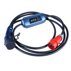 Electric car charger AK-EC-12 CEE 5pin / Type2 LCD 16A 5m