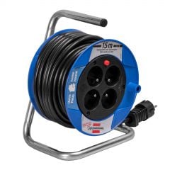 Extension Cord Reel Brennensthul Akyga AK-CR-02 Cord Holder 4 Sockets 3x1.5 mm IP20 15 m