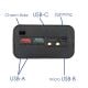 Additional image Power Bank Case AK-BC-05 12x Li-Ion 18650 Wireless Charger QIQC4+ PD 22.5W