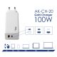Additional image USB Charger AK-CH-20 USB-A + USB-C PD 5-20V / max. 5A 100W Quick Charge 3.0 GaN