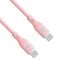 Additional image Cable USB type C / USB type C 1m AK-USB-66 60W Silicone Pink