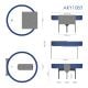 Additional image Lithum battery CR2032 HP3B Akyga AKY1106 3V / 210mAh 3-Pin Pitch 15.2mm