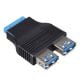 Main image Adapter goldpin ATX to 2xUSB 3.0 AK-CA-58