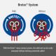 Additional image Extension Cord Reel Bretec Brennenstuhl Akyga AK-CR-07 Splash-proof Cord Holder 4 Sockets 3x2.5 mm IP44 25 m