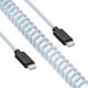 Additional image Coiled Aviator Cable USB type C / USB type C 3m AK-USB-49